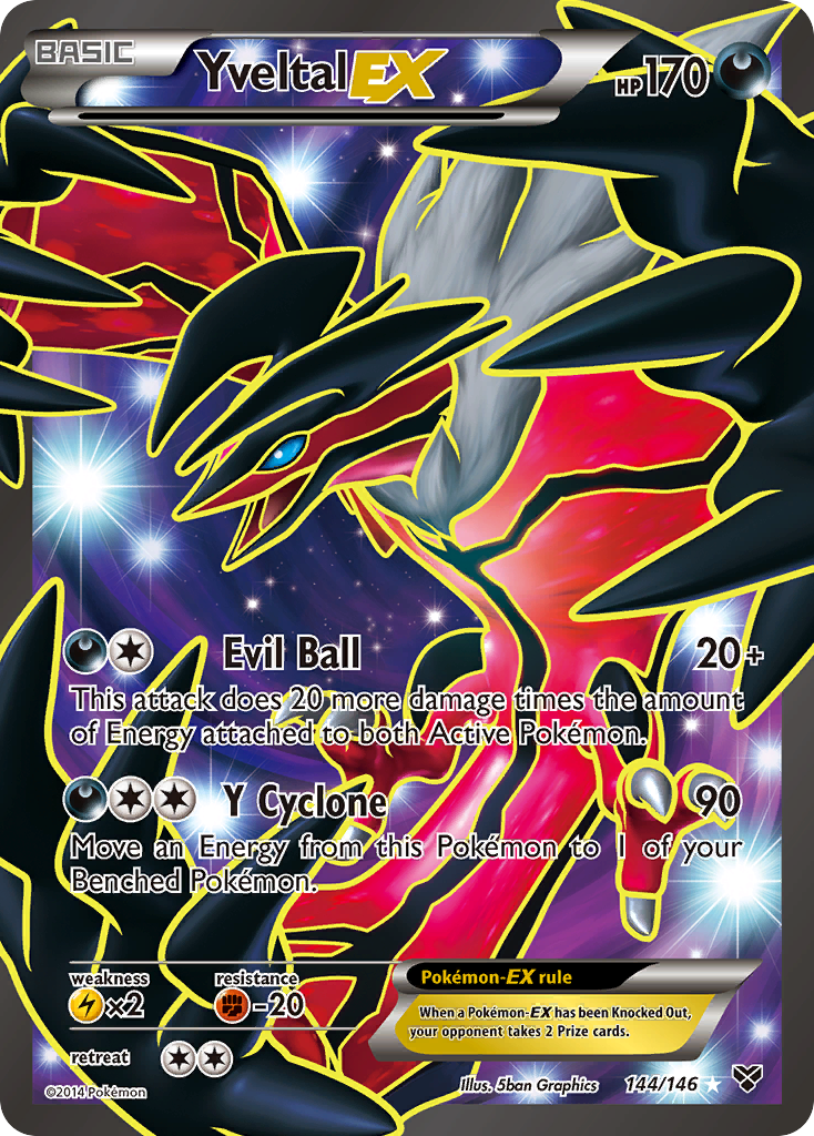 Yveltal EX (144/146) [XY: Base Set] | Good Games Cannington