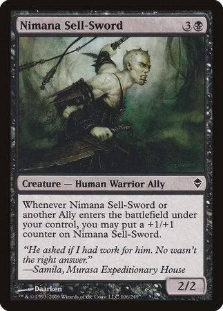 Nimana Sell-Sword [Zendikar] | Good Games Cannington