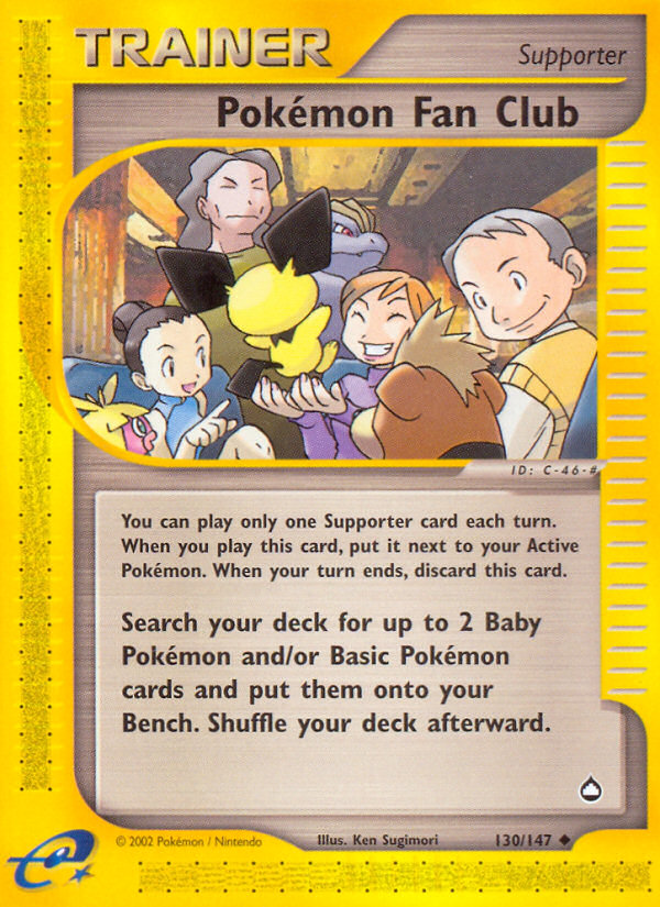 Pokemon Fan Club (130/147) [Aquapolis] | Good Games Cannington