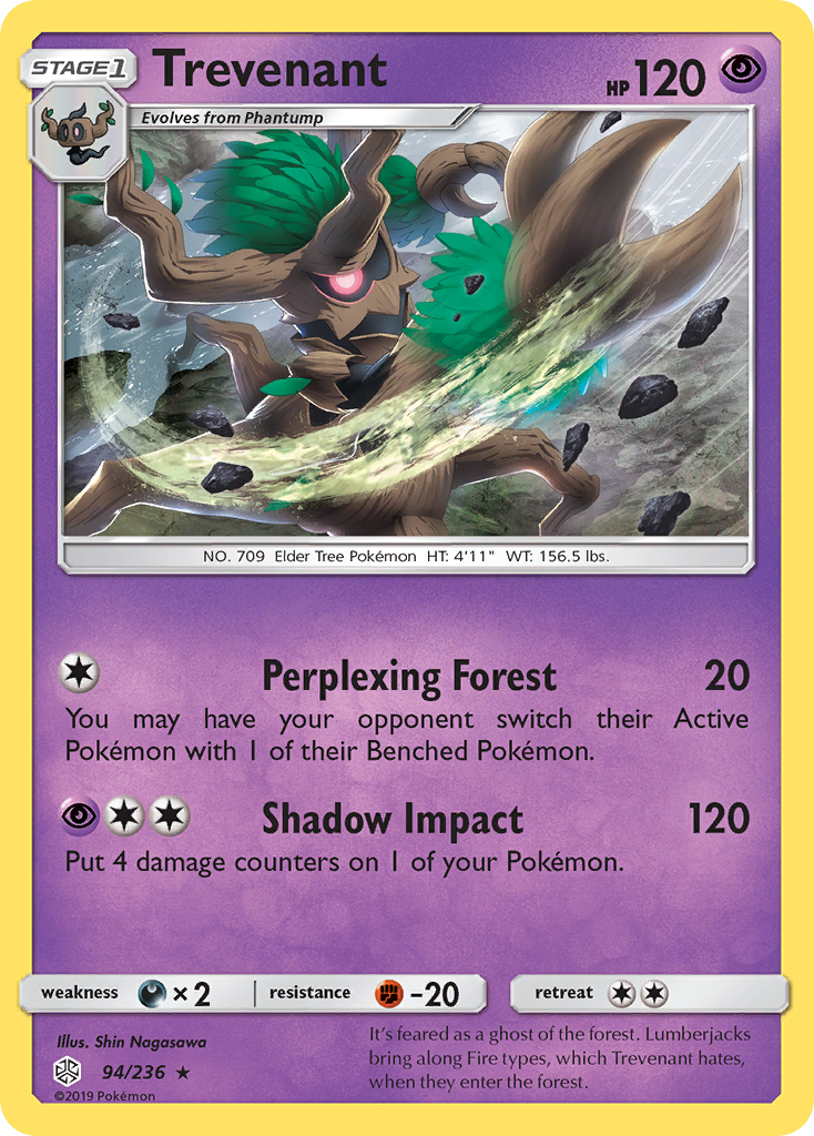 Trevenant (94/236) [Sun & Moon: Cosmic Eclipse] | Good Games Cannington