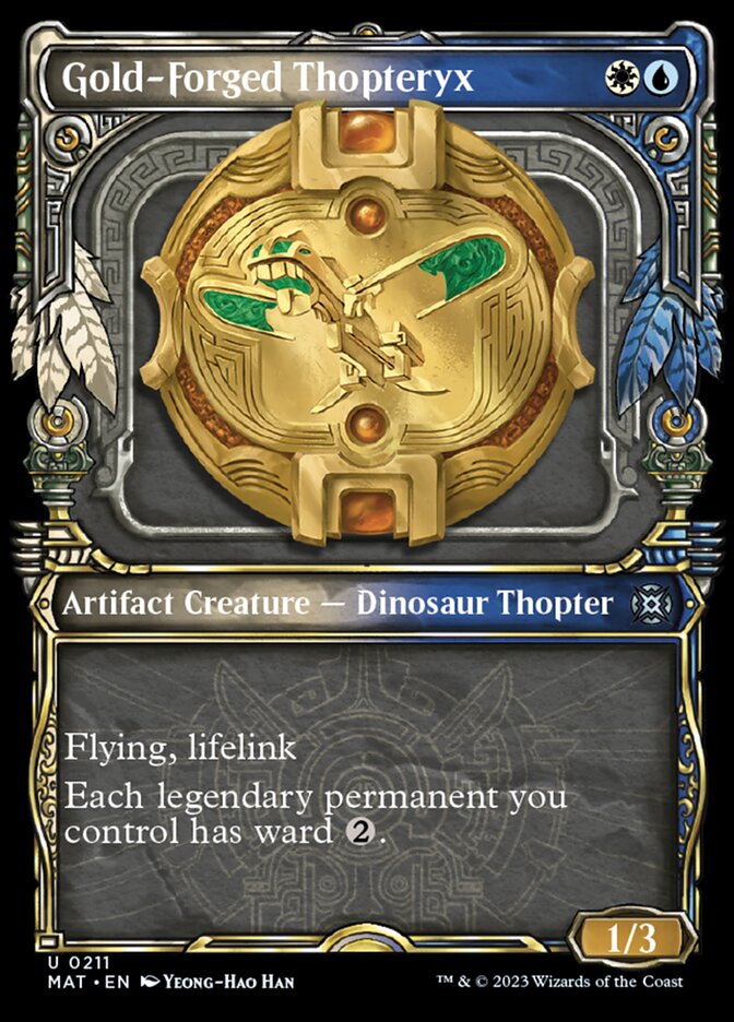 Gold-Forged Thopteryx (Showcase Halo Foil) [March of the Machine: The Aftermath] | Good Games Cannington