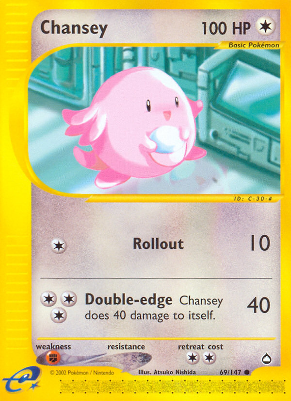 Chansey (69/147) [Aquapolis] | Good Games Cannington