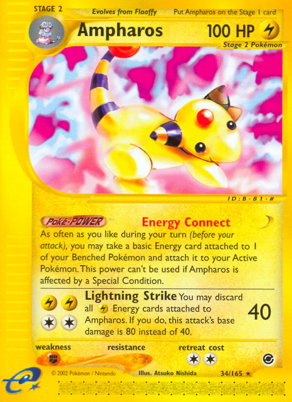 Ampharos (34/165) [Expedition: Base Set] | Good Games Cannington