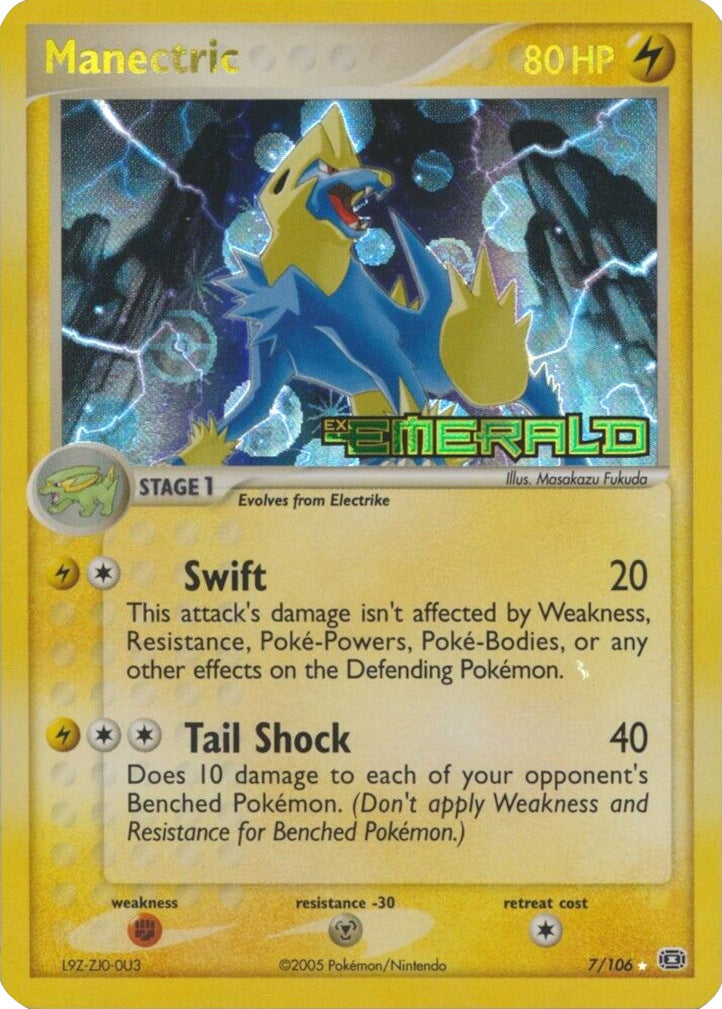Manectric (7/106) (Stamped) [EX: Emerald] | Good Games Cannington