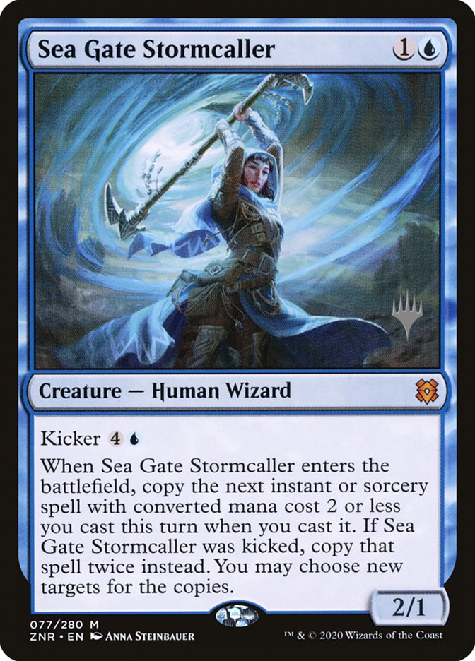 Sea Gate Stormcaller (Promo Pack) [Zendikar Rising Promos] | Good Games Cannington