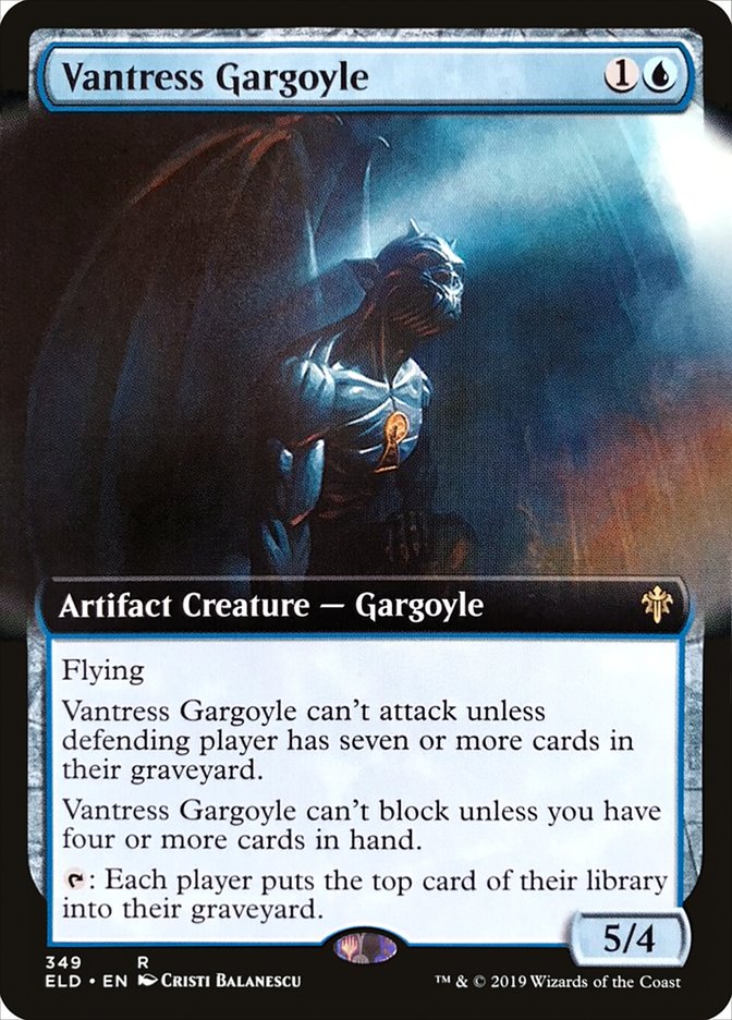 Vantress Gargoyle (Extended Art) [Throne of Eldraine] | Good Games Cannington