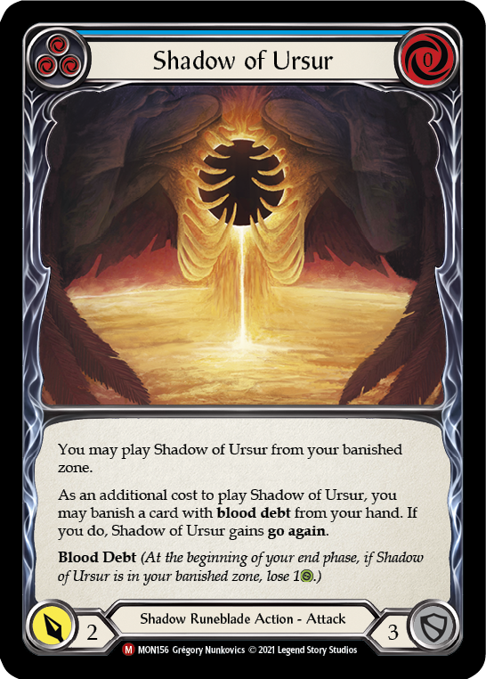 Shadow of Ursur [MON156-RF] 1st Edition Rainbow Foil | Good Games Cannington