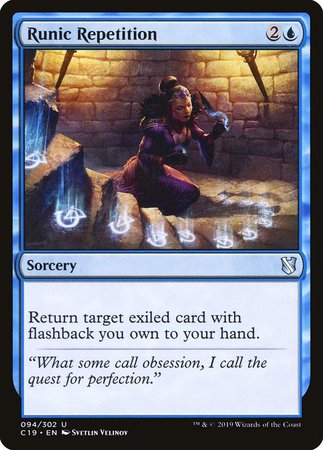 Runic Repetition [Commander 2019] | Good Games Cannington