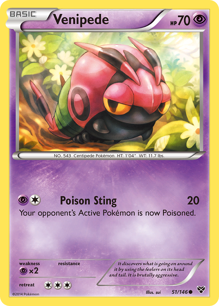 Venipede (51/146) [XY: Base Set] | Good Games Cannington