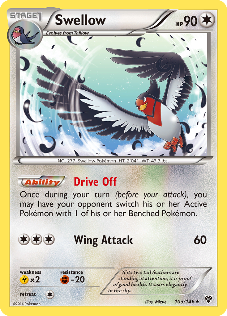 Swellow (103/146) [XY: Base Set] | Good Games Cannington