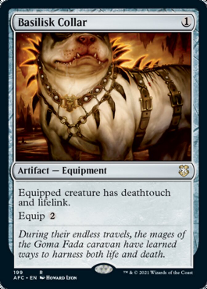 Basilisk Collar [Dungeons & Dragons: Adventures in the Forgotten Realms Commander] | Good Games Cannington