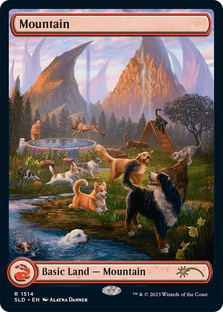 Mountain (1514) [Secret Lair Commander Deck: Raining Cats and Dogs] | Good Games Cannington