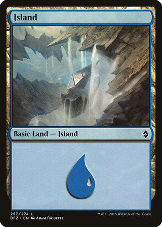 Island (257) [Battle for Zendikar] | Good Games Cannington