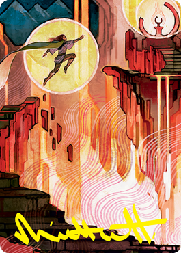 Thrill of Possibility Art Card (Gold-Stamped Signature) [Strixhaven: School of Mages Art Series] | Good Games Cannington