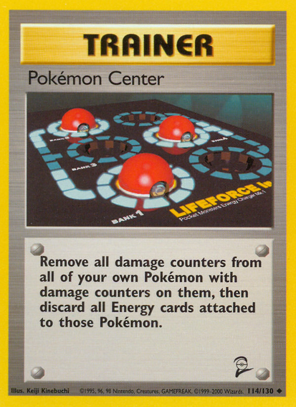Pokemon Center (114/130) [Base Set 2] | Good Games Cannington