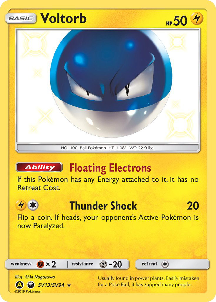 Voltorb (SV13/SV94) [Sun & Moon: Hidden Fates - Shiny Vault] | Good Games Cannington