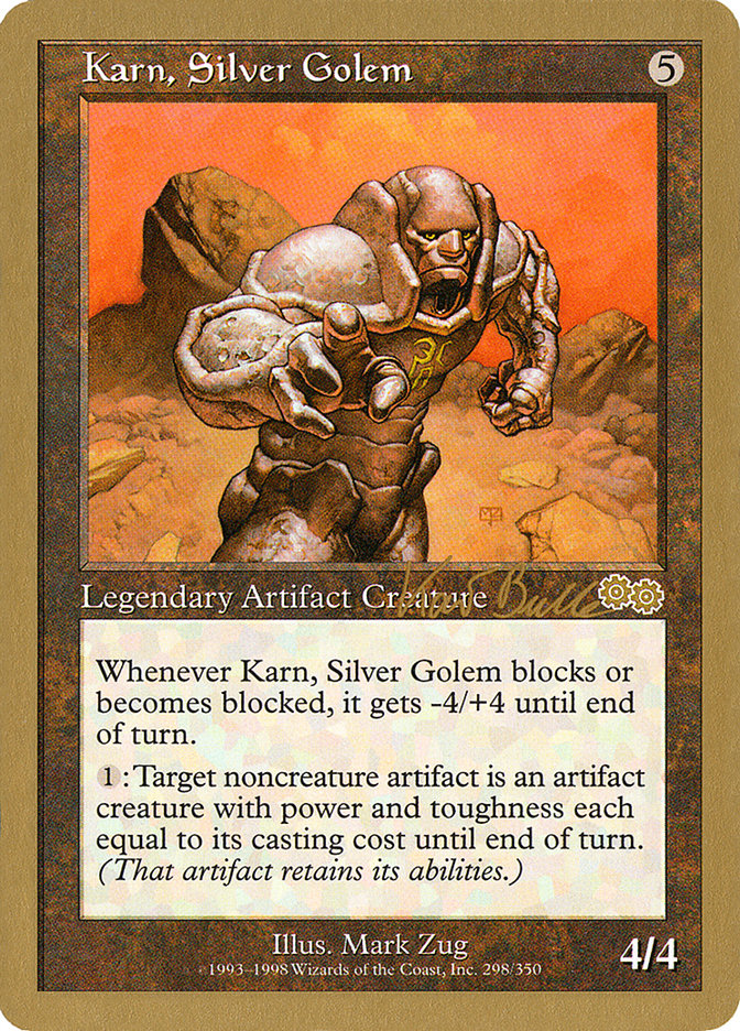 Karn, Silver Golem (Kai Budde) [World Championship Decks 1999] | Good Games Cannington