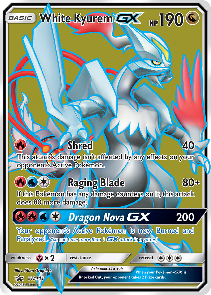 White Kyurem GX (SM141) [Sun & Moon: Black Star Promos] | Good Games Cannington