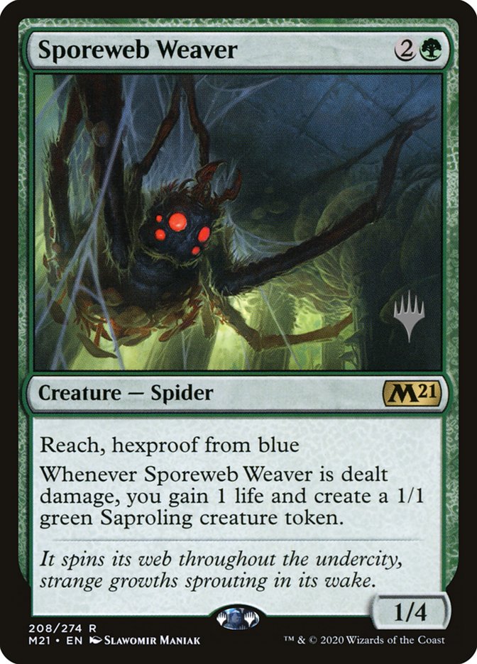 Sporeweb Weaver (Promo Pack) [Core Set 2021 Promos] | Good Games Cannington