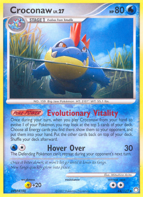 Croconaw (44/123) [Diamond & Pearl: Mysterious Treasures] | Good Games Cannington