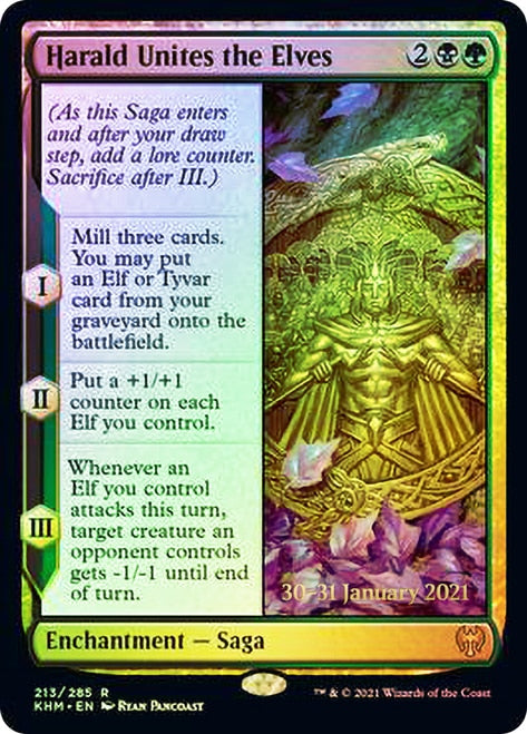Harald Unites the Elves [Kaldheim Prerelease Promos] | Good Games Cannington
