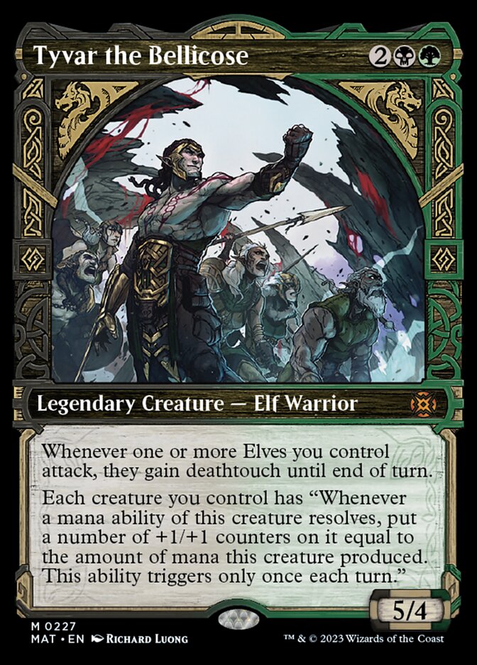 Tyvar the Bellicose (Showcase Halo Foil) [March of the Machine: The Aftermath] | Good Games Cannington