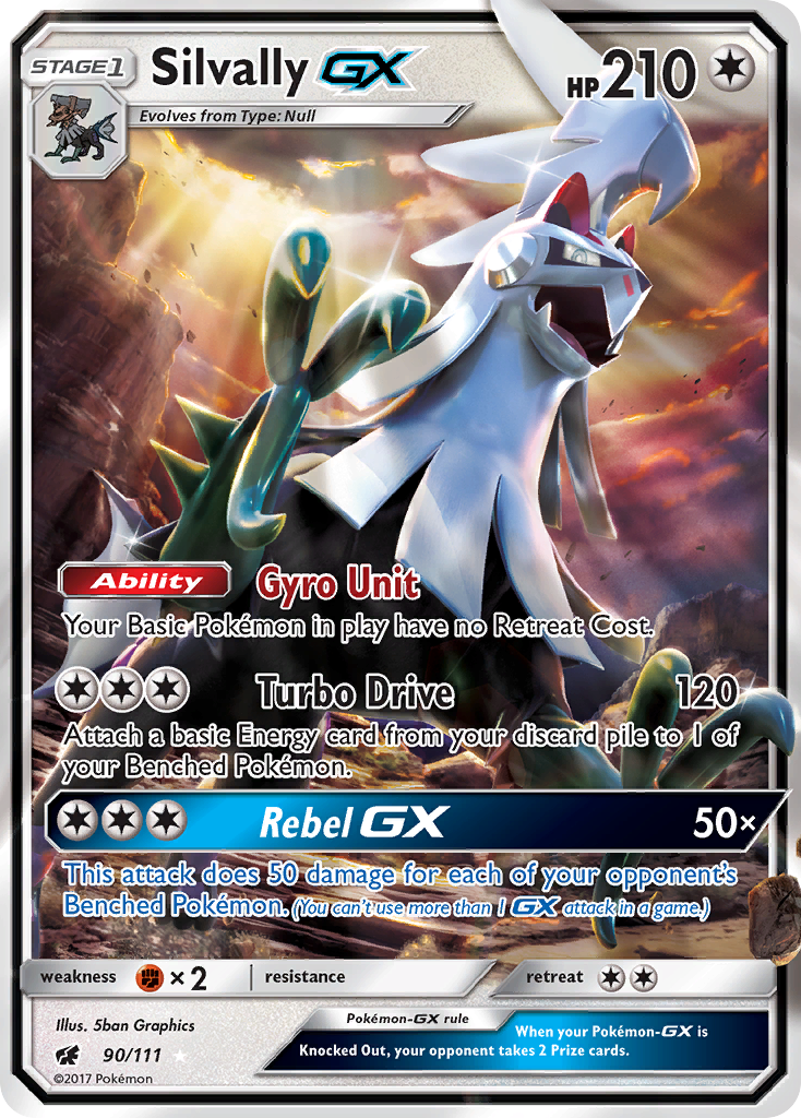 Silvally GX (90/111) [Sun & Moon: Crimson Invasion] | Good Games Cannington