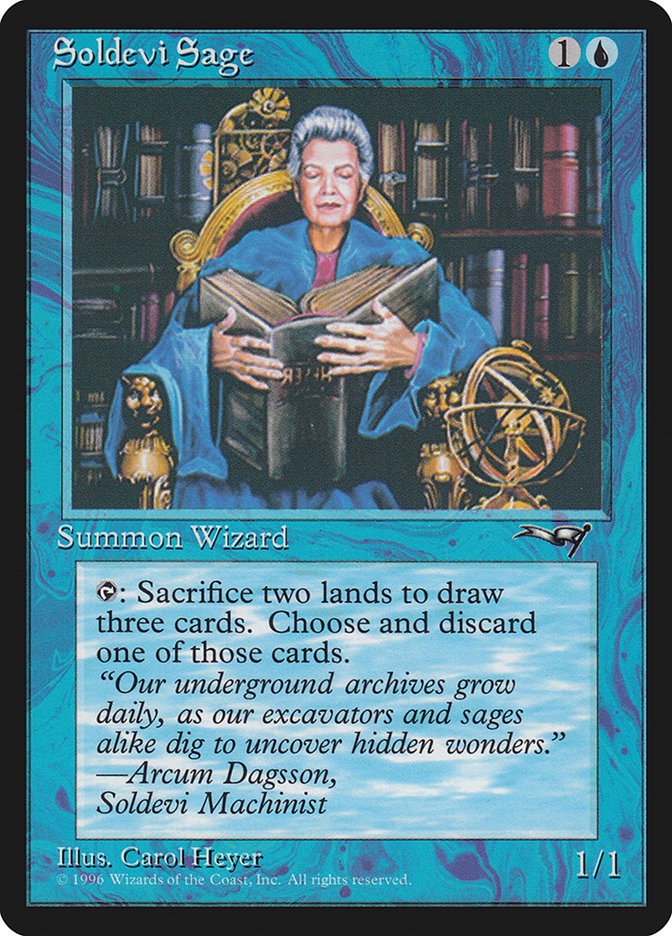 Soldevi Sage (Sitting) [Alliances] | Good Games Cannington
