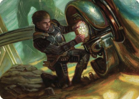 Urza, Powerstone Prodigy Art Card [The Brothers' War Art Series] | Good Games Cannington