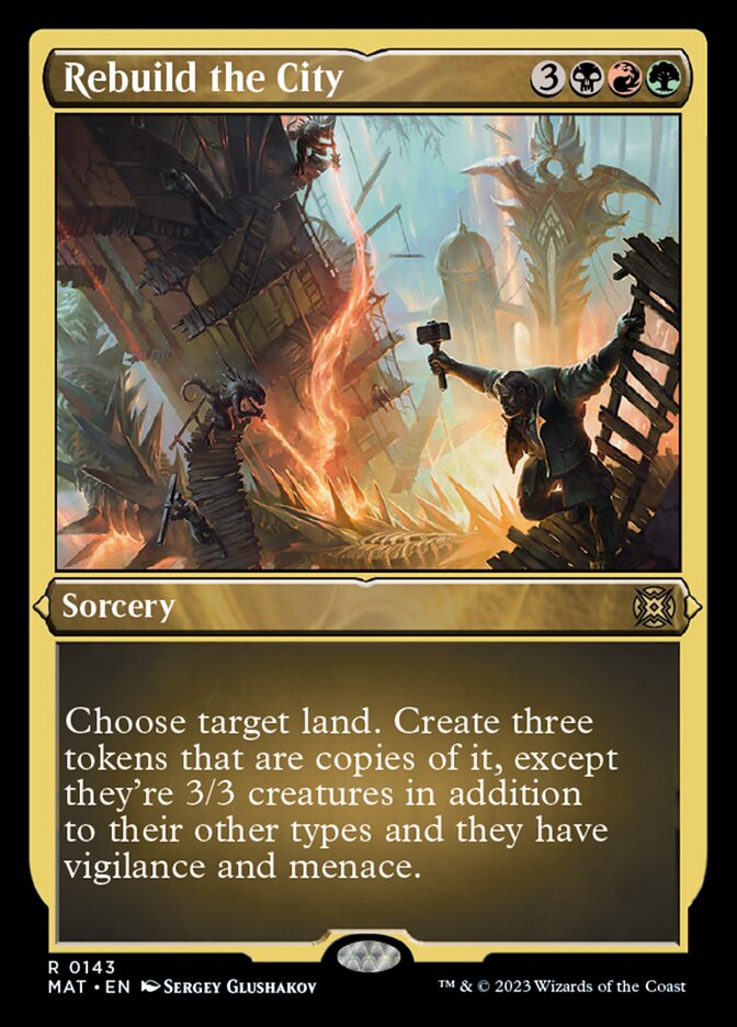 Rebuild the City (Foil Etched) [March of the Machine: The Aftermath] | Good Games Cannington