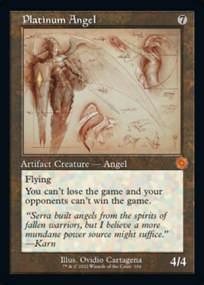 Platinum Angel (Retro Schematic) [The Brothers' War Retro Artifacts] | Good Games Cannington