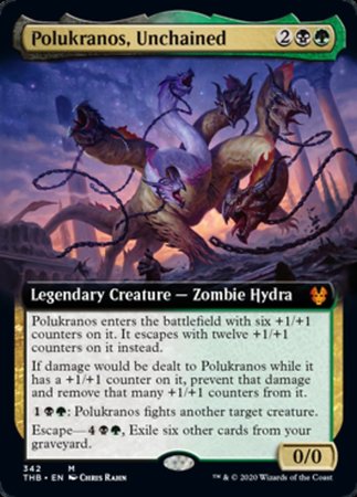 Polukranos, Unchained (Extended Art) [Theros Beyond Death] | Good Games Cannington
