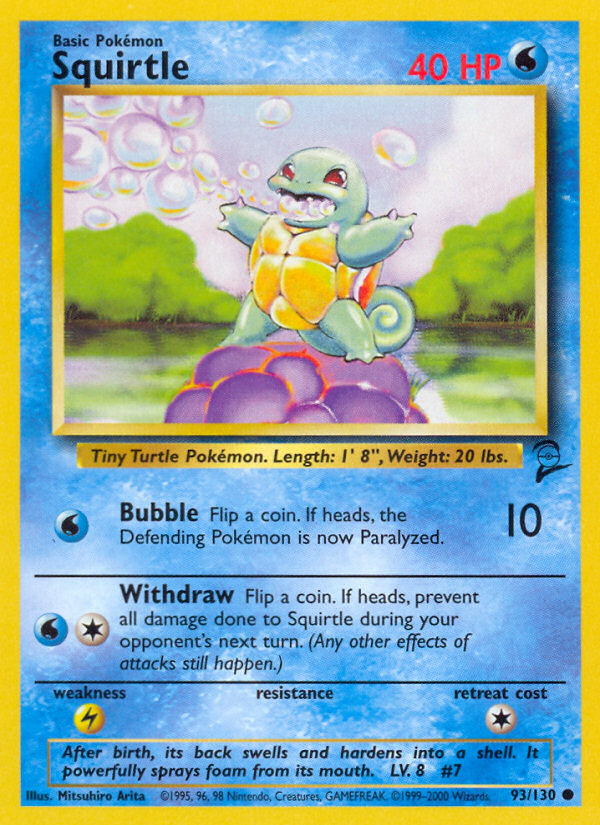 Squirtle (93/130) [Base Set 2] | Good Games Cannington