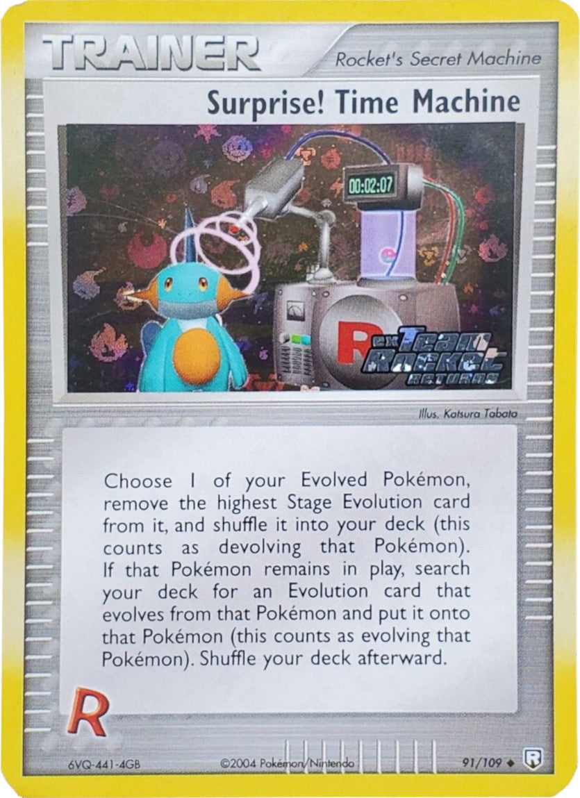 Surprise! Time Machine (91/109) (Stamped) [EX: Team Rocket Returns] | Good Games Cannington