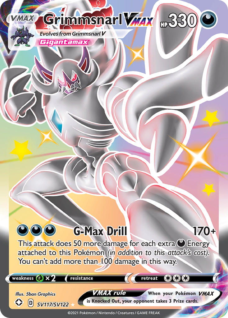 Grimmsnarl VMAX (SV117/SV122) [Sword & Shield: Shining Fates] | Good Games Cannington