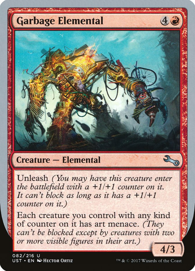 Garbage Elemental (4/3 Creature) [Unstable] | Good Games Cannington
