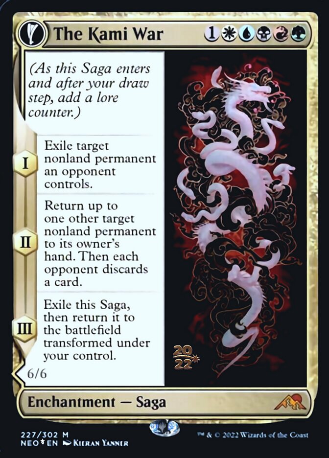 The Kami War // O-Kagachi Made Manifest [Kamigawa: Neon Dynasty Prerelease Promos] | Good Games Cannington