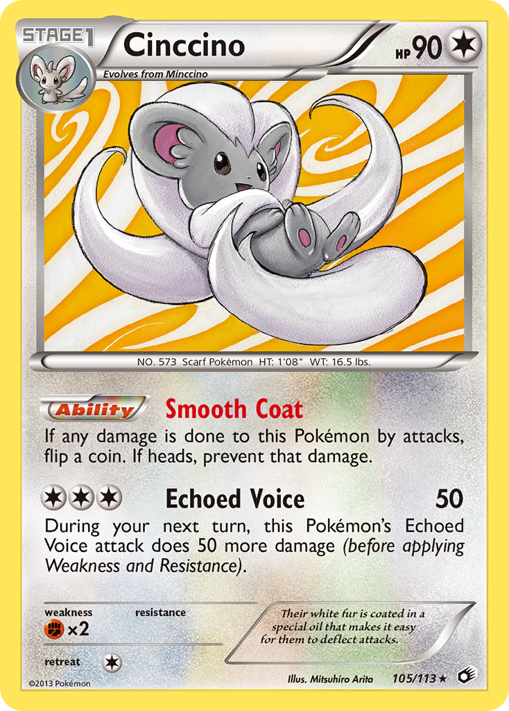 Cinccino (105/113) [Black & White: Legendary Treasures] | Good Games Cannington