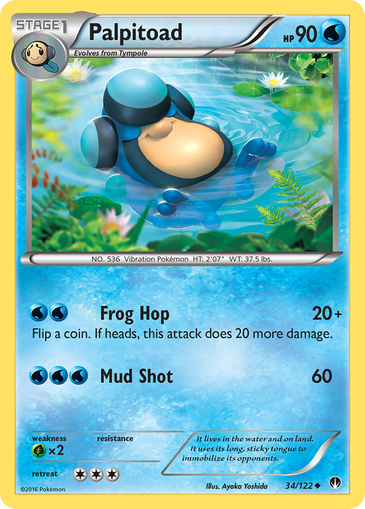 Palpitoad (34/122) [XY: BREAKpoint] | Good Games Cannington