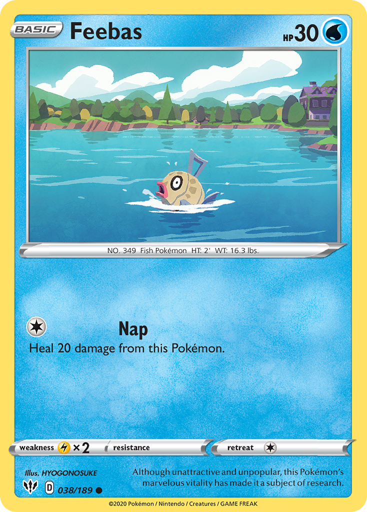 Feebas (038/189) [Sword & Shield: Darkness Ablaze] | Good Games Cannington