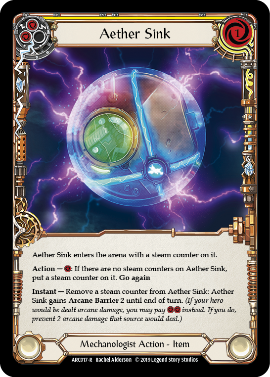 Aether Sink [ARC017-R] 1st Edition Rainbow Foil | Good Games Cannington