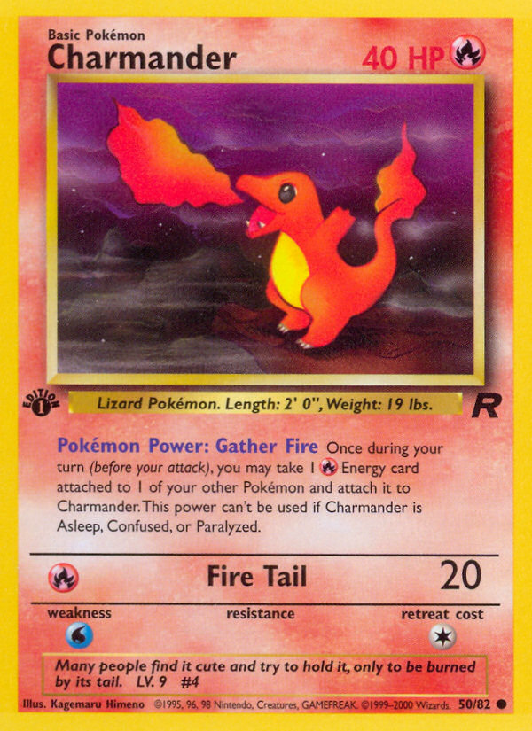 Charmander (50/82) [Team Rocket 1st Edition] | Good Games Cannington