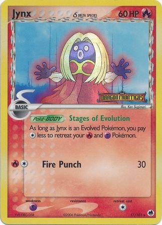 Jynx (17/101) (Delta Species) (Stamped) [EX: Dragon Frontiers] | Good Games Cannington