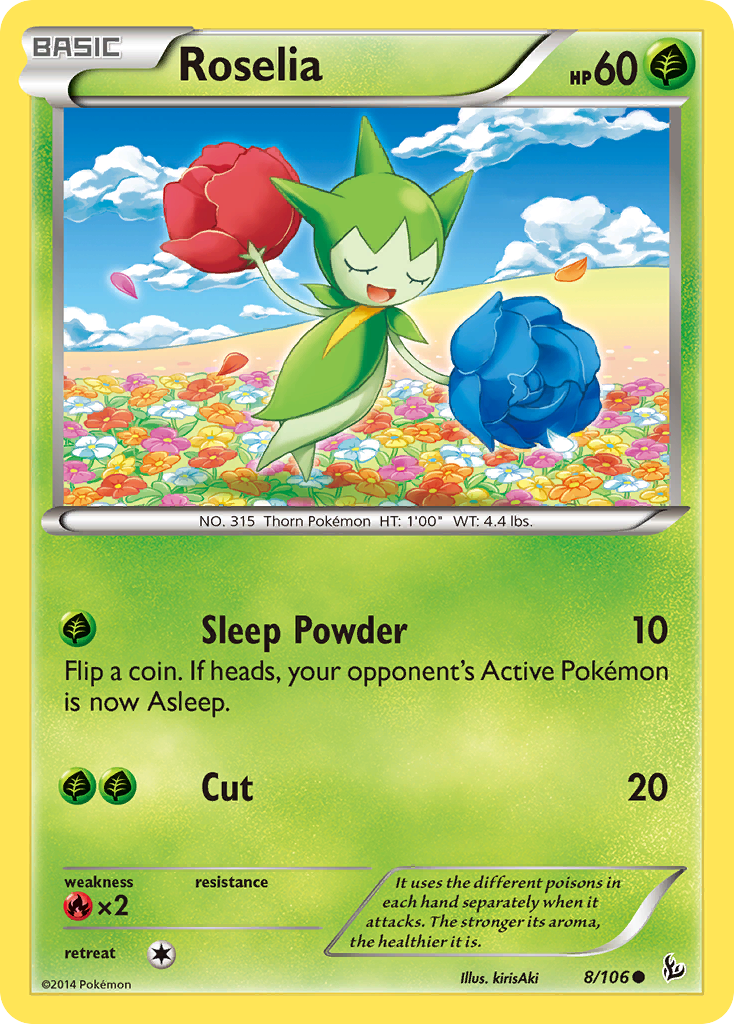 Roselia (8/106) [XY: Flashfire] | Good Games Cannington