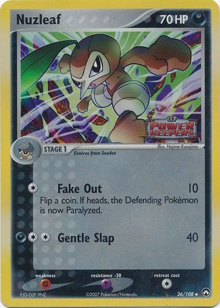 Nuzleaf (36/108) (Stamped) [EX: Power Keepers] | Good Games Cannington