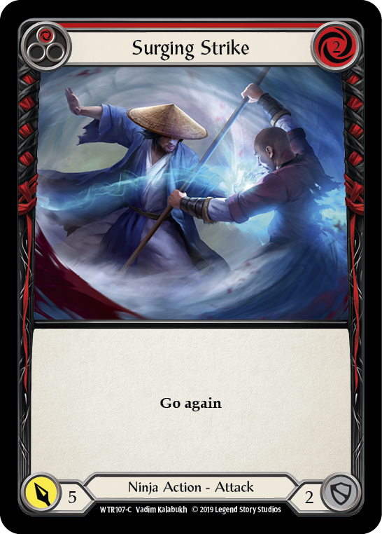 Surging Strike (Red) [WTR107-C] Alpha Print Normal | Good Games Cannington