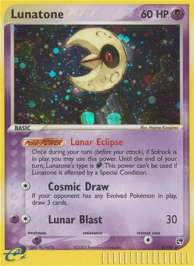 Lunatone (8/100) [EX: Sandstorm] | Good Games Cannington