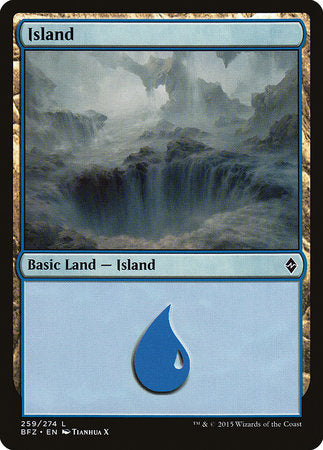 Island (259) [Battle for Zendikar] | Good Games Cannington