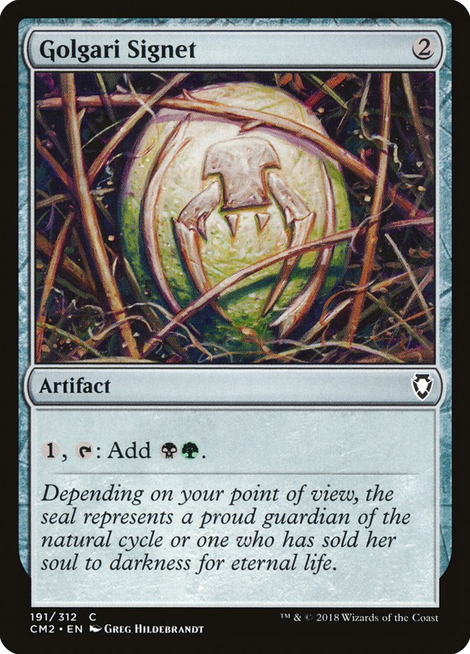 Golgari Signet (191/312) [Commander Anthology Volume II] | Good Games Cannington
