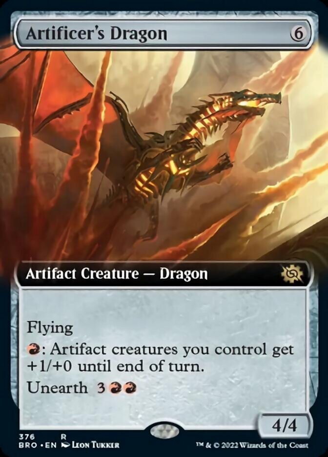 Artificer's Dragon (Extended Art) [The Brothers' War] | Good Games Cannington